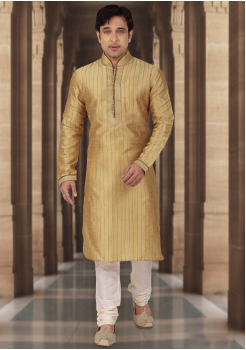  Chiku Color Dupion Fabric Kurta Set